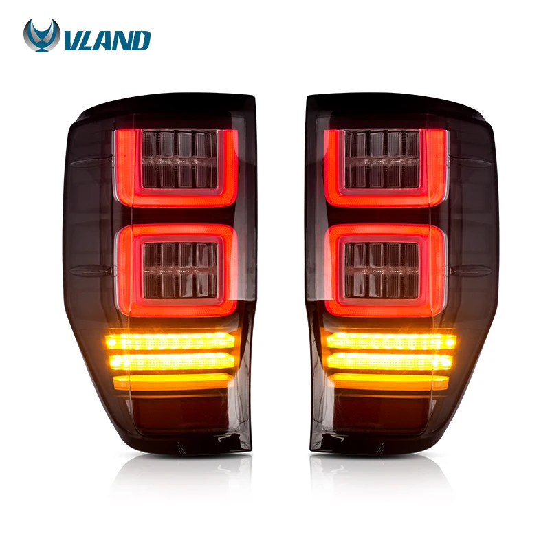 

VLAND Factory LED Tail lamp Assembly 2012-2017 2018 For Ranger With Moving Tuled T6 T7 Car Tail Lights For Ford Ranger Taillight