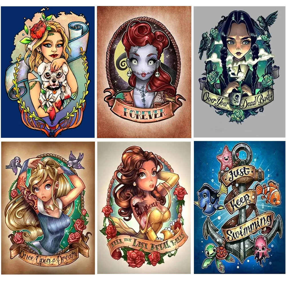 

Diamond Painting 5D DIY Square/Round Diamond Painting Home Decor Art Cartoon New Product Embroidery Mosaic High Quality Kit