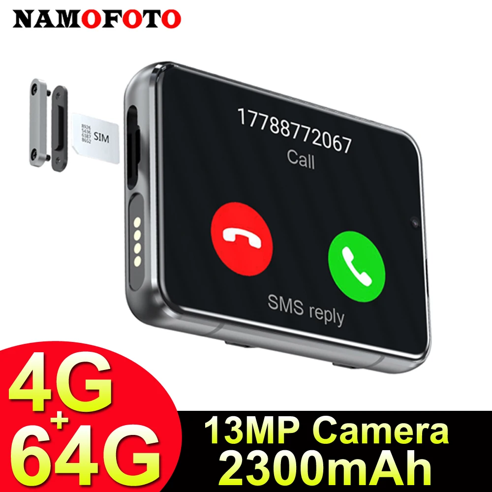 NAMOFOTO 4G Смарт-часы Телефон 4 ГБ + 64 2 88 дюйма Большой экран 13MP HD Камера 2300 мАч Видео