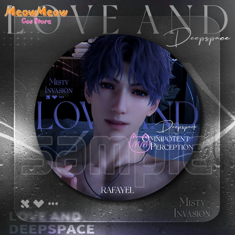 Фото Броши для пар в стиле косплей Love & Deepspace: Калеб, Ксавьер, Сайлус, Зейн, Рафаэль, коллекция значков и декоративных элементов по аниме-играм №2