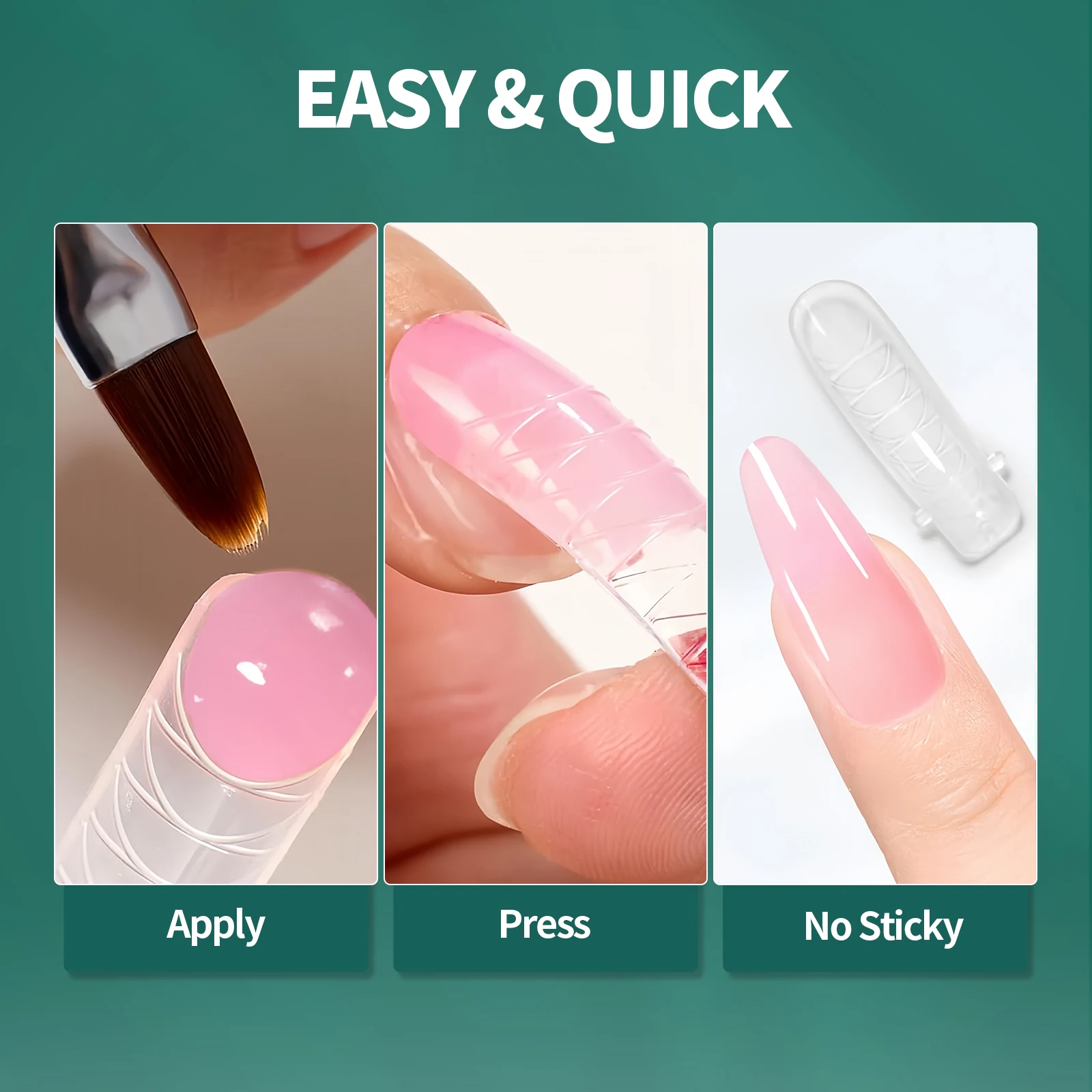 Фото Nailpop Color Nail Dual Forms Set Полные формы для ногтей для многоразовых кончиков ногтей Формы для наращивания ногтей Акриловые двойные формы для ногтей №5