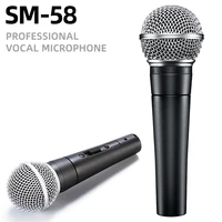 professional wired dynamic handheld microphone cardioid mic for ktv stage show moving coil heart shaped pickup with bag