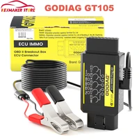 2022 newest godiag gt105 obd ii break out box obd assistant ecu immo prog ad ecu connector
