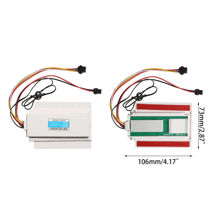Однокнопочный сенсорный датчик с часами светодиодный выключатель для зеркала в