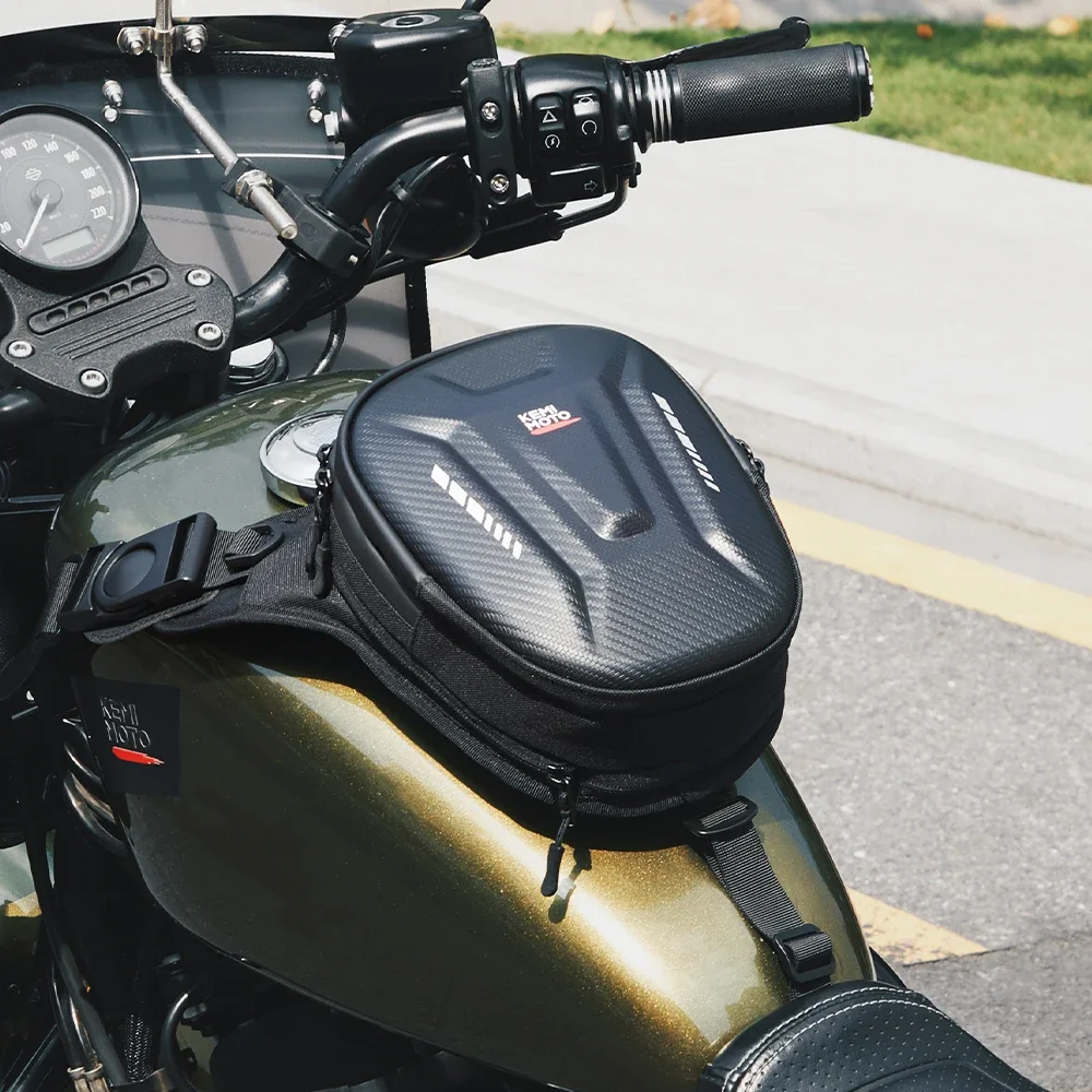 Сумка на топливный бак мотоцикла жесткий чехол с магнитной застежкой поясной