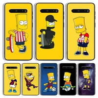 unny cartoon simpsons for lg k92 k71 k61 k52 k51s k42 k41s k40s k22 q60 v60 v50 v40 v30 g8x g8 thinq black phone case