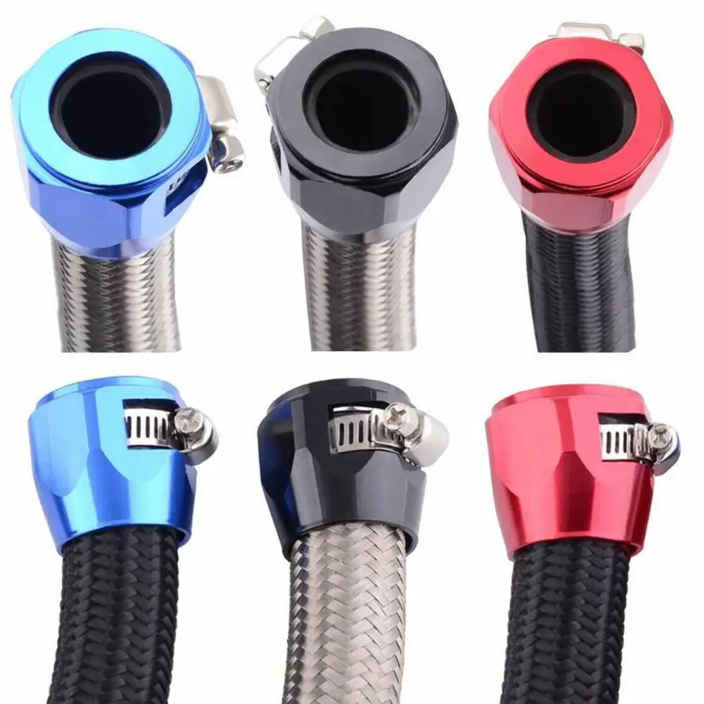 

1pc AN4 AN6 AN8 AN10 AN12 Car Hose Finisher Clamp Radiator Modified Fuel Pipe Clip Buckle Universal Aluminum Hose Clamps