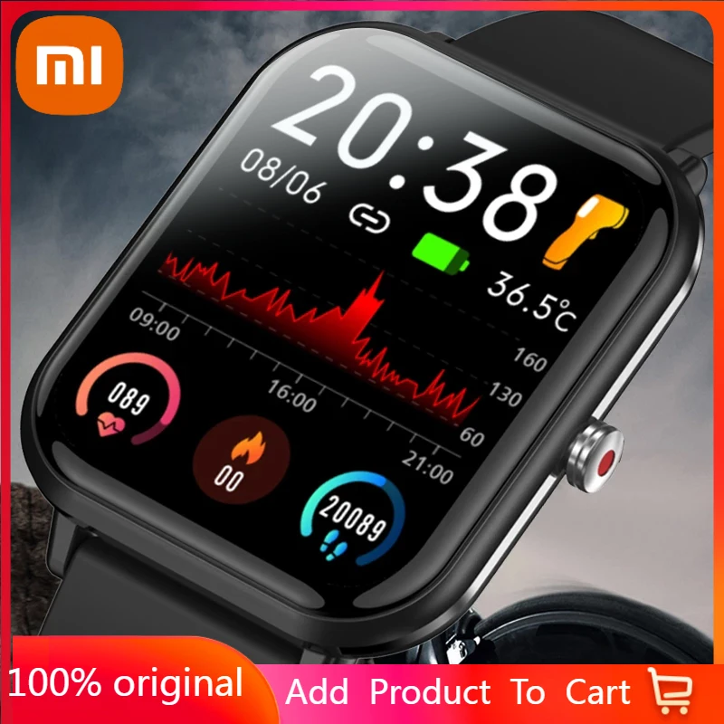 

Xiaomi 2022 New Smart Watch Men Full Touch Screen Sport Fitness Watch IP67 Waterproof Bluetooth For Android ios Men Smartwatch