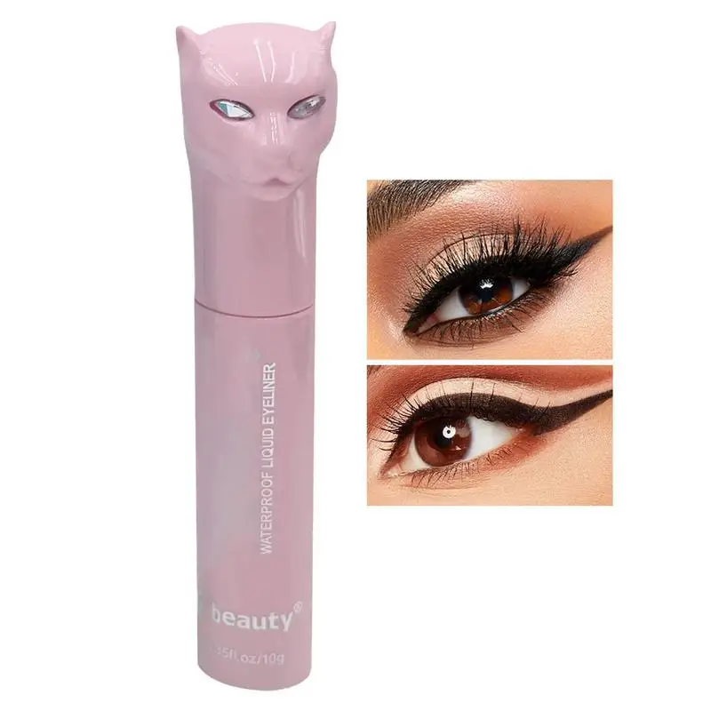 

Eye Pencils Leopard Gel Eyeliner Pen Superfine Tip Quick Dry Lasting Waterproof Cute Eye Liner For Women And Girls
