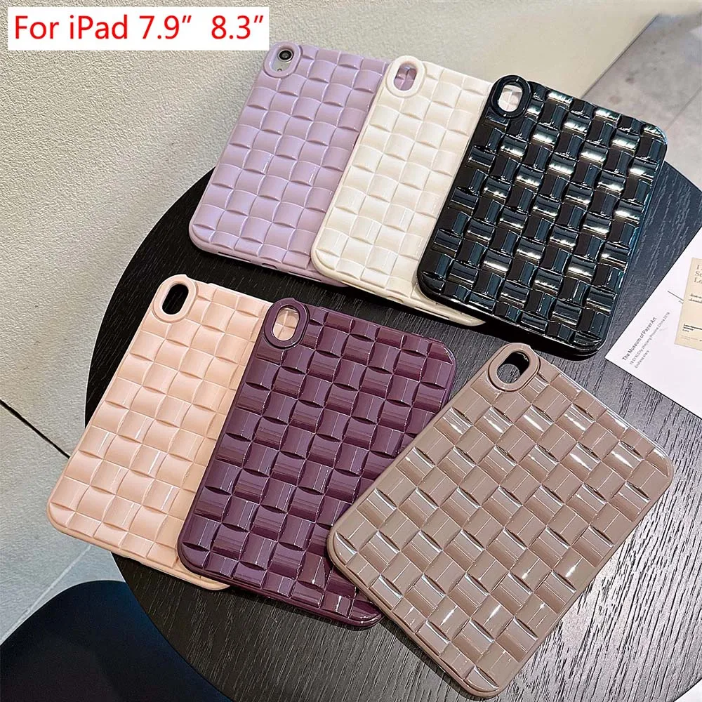 

Jelly Candy Color ice Cube Style Case For iPad Mini 4 5 7.9" 6 8.3" Simple Shockproof Soft TPU Cover Skin