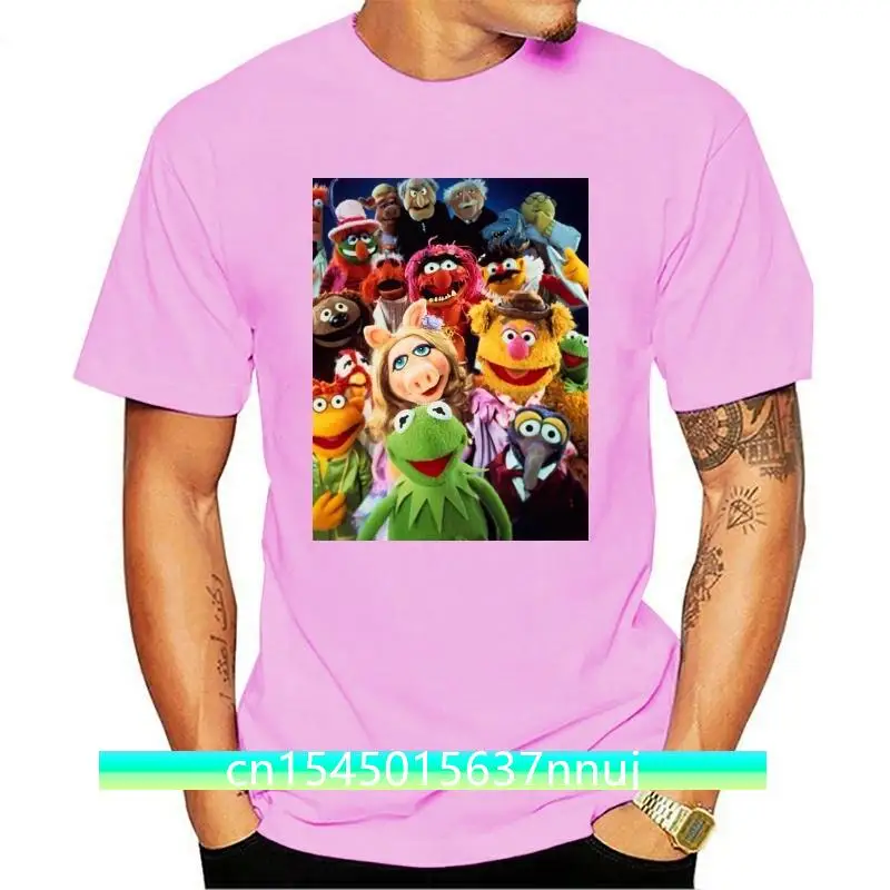 New T Shirt Homme The Muppet Show Kermit Piggy Gonzo Serie Tv Vintage Casual Plus Size Shirts Hip Hop Style Tops Tee S 2Xl 031