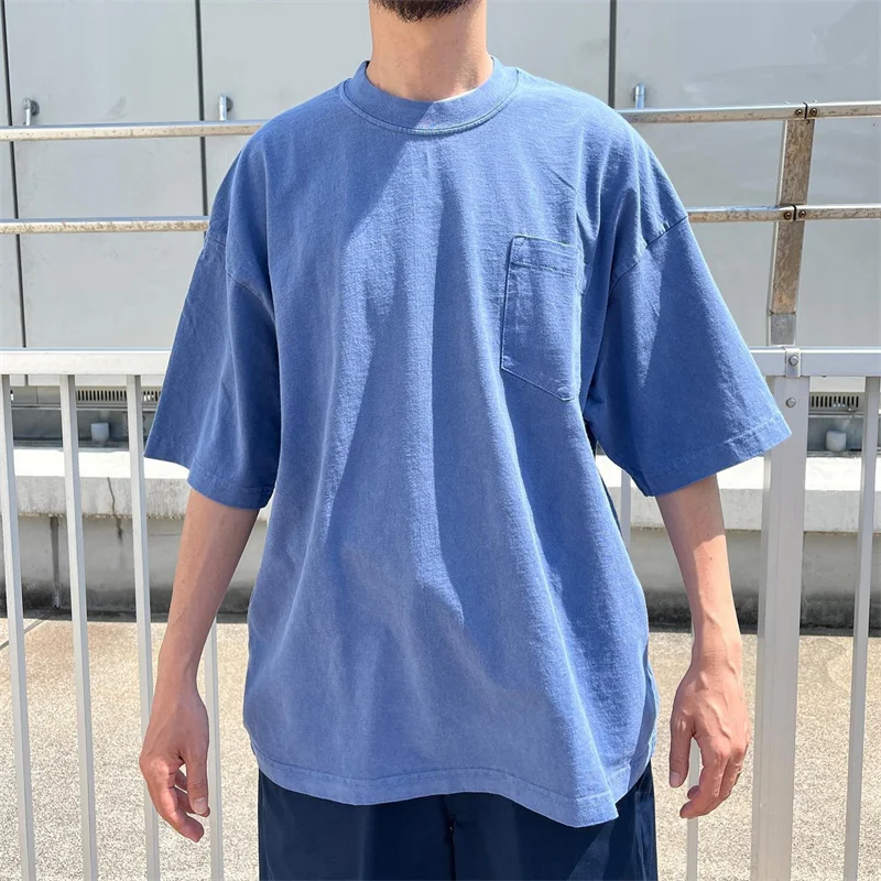 

BEAMS HEAVYWEIGHT COLLECTIONS 24SS Dilapidated Washing Pocket Short Sleeve T-shirt For Men Women