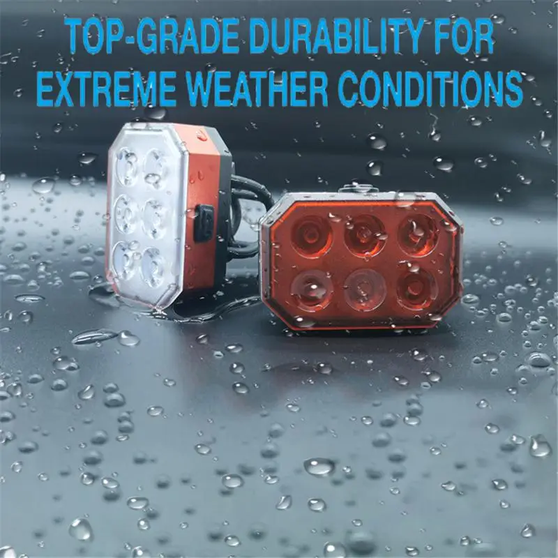 

Bike Front Rear Light 500AMH LED USB Charging Bicycle Taillight Lamps Night Riding Warning Strobe Light Bicycle Accessories
