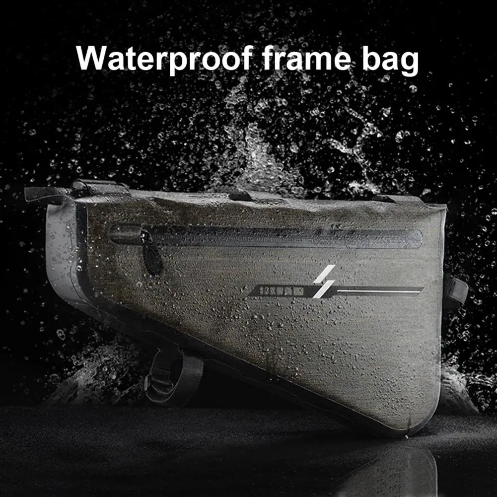 

Rainproof Bike Bag Large Capacity Triangle Pouch Waterproof Upper Tube Saddle Bag Mtb Road Bike Riding Accessories Bike Basket