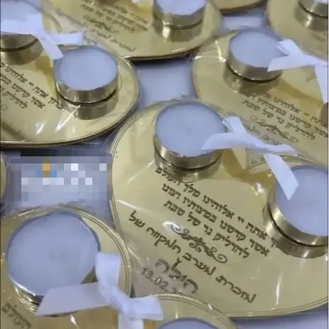 Прозрачные акриловые субботние свечи молитвенные карточки зеркальный акрил