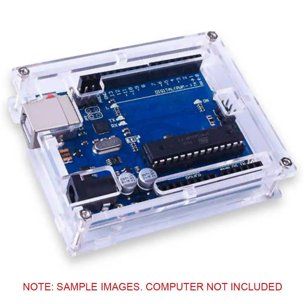 OcioDual акриловые Корпус чехол транспортный контейнер Штатив для Arduino Uno R3