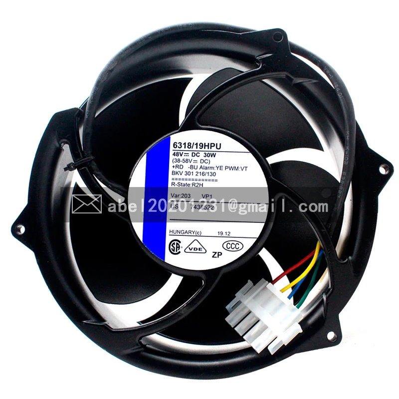 Новый оригинальный 6318/19HP 6318/19 HP DC 48 в 30 Вт инверторный серверный охлаждающий вентилятор 17251 17 см 172*51 мм Новый оригинальный 6318/19HP 6318/19 HP DC 48 в 30 Вт инверторный серверный охлаждающий вентилятор 17251 17 см 172*51 мм