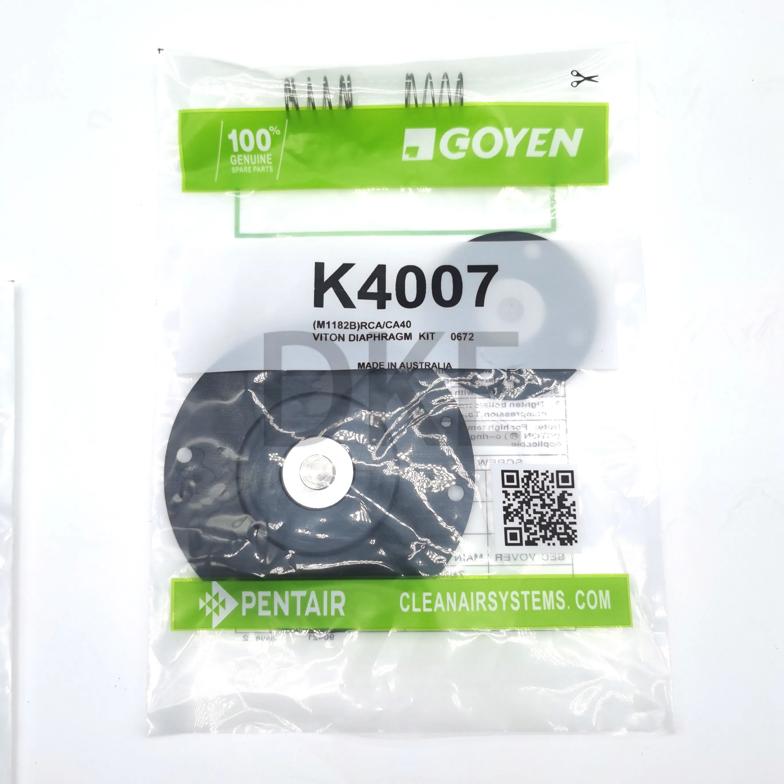 Фото Пульсационный клапан GOYEN с диафрагмой FKM K4007 M1156 Viton 1-1/2'' серии CA40T CA40DD CA40MM RCA40T RCA40MM RCA40DDT №1
