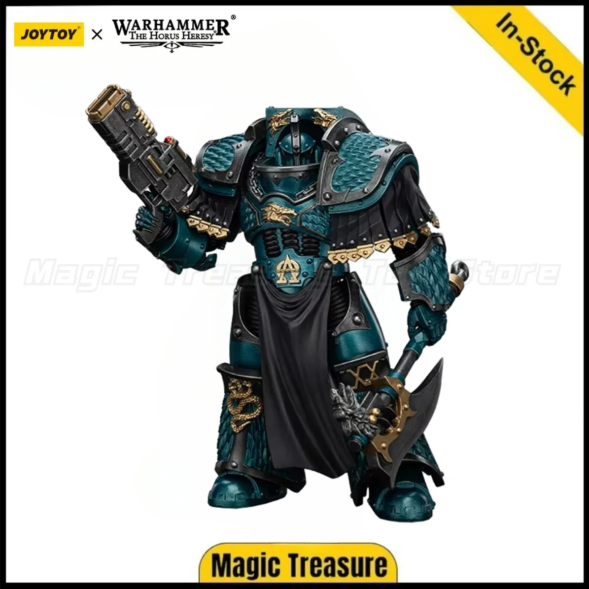Фото В наличии: Фигурка JOYTOY 1/18 Warhammer 40K Alpha Legion Lernaean Terminator с моделью Volkite Charger, игрушка-подарок №2