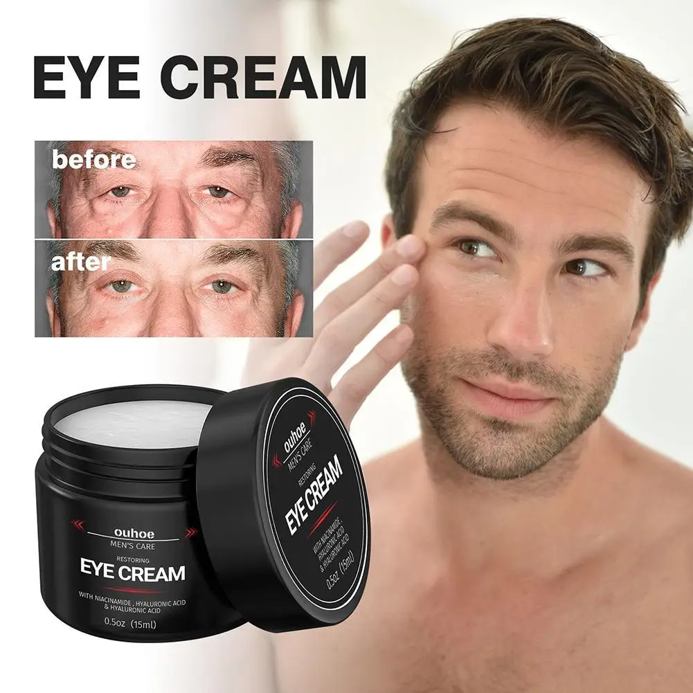 

Men Eye Cream Anti Wrinkle Anti Aging Face Creams Hyaluronic Acid Moisturizing Firming Fine Lines Brightening Facial Skin Care