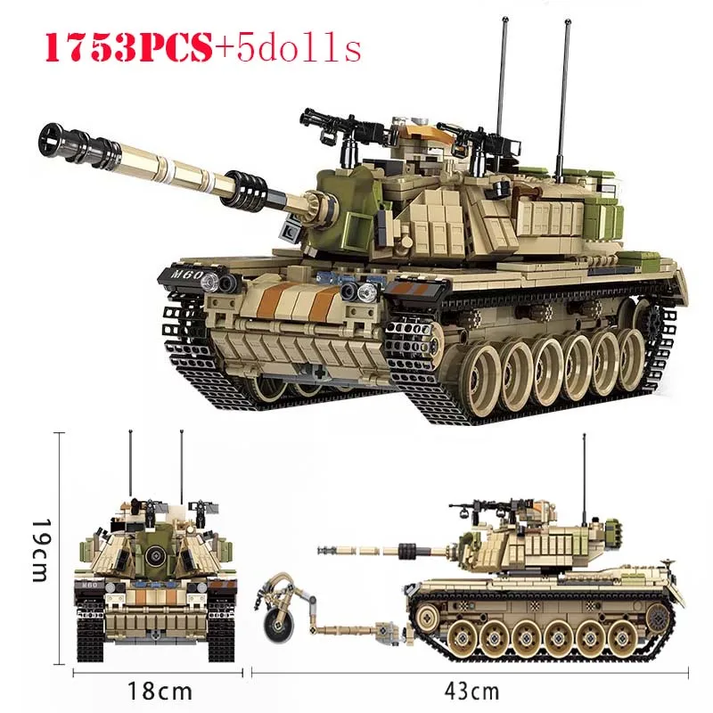 Основной боевой танк из Израиля M60 Magach Merkava MK4 строительные блоки Вторая мировая