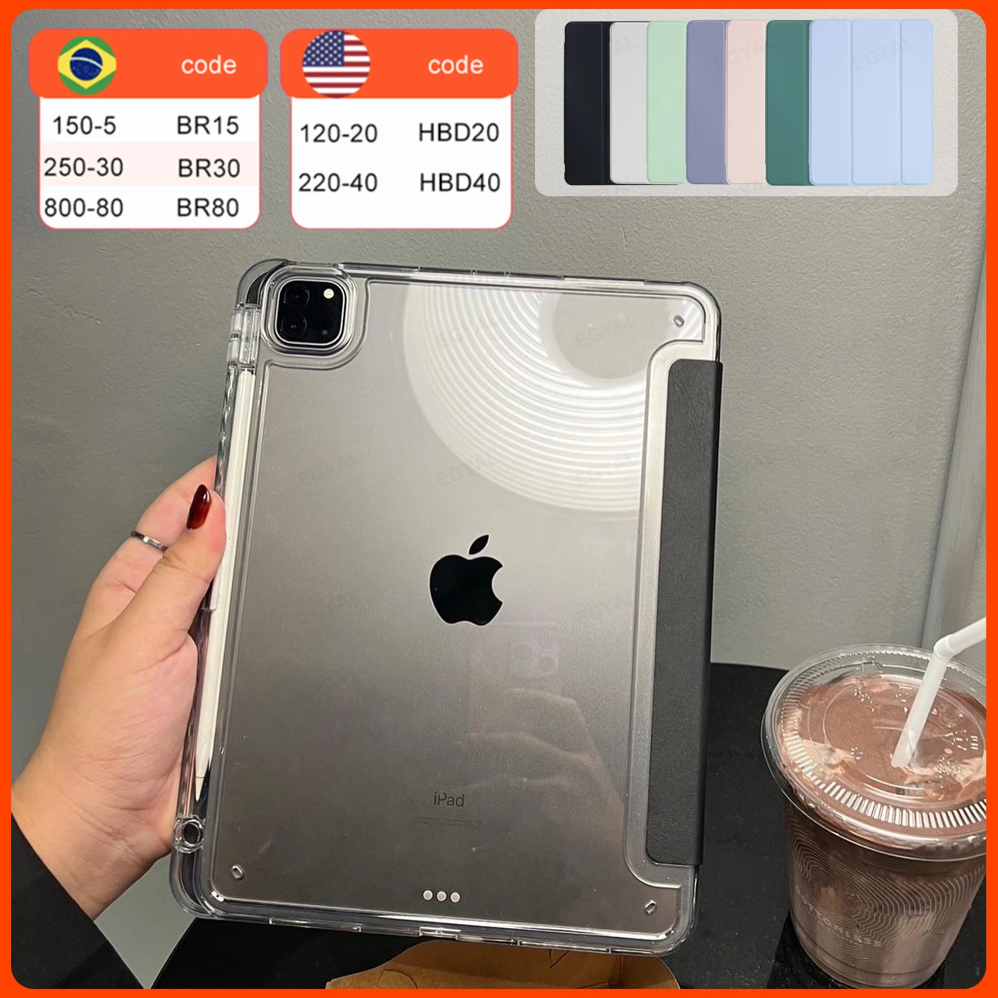 for ipad 10th Gen case 2022 funda iPad pro 11 case 2021 iPad