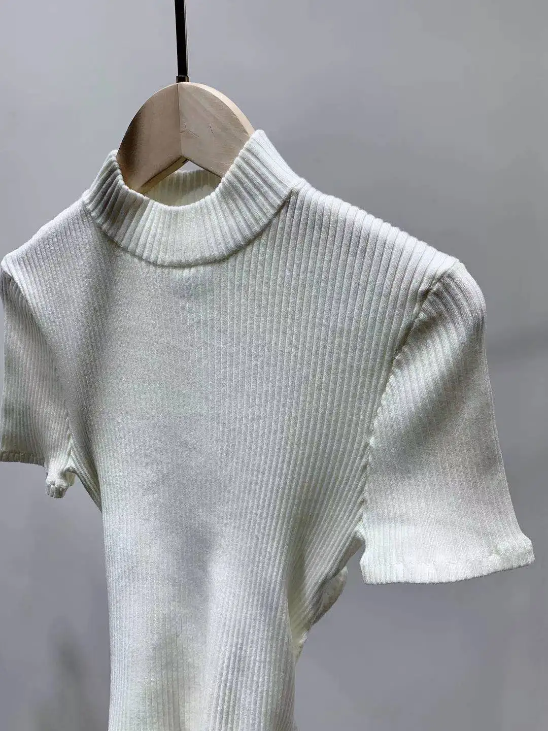 

Женский трикотажный пуловер, облегающий свитер на шнуровке с воротником-стойкой