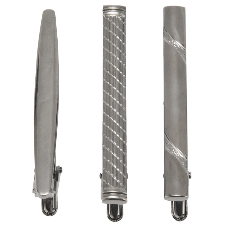 

3 Pcs Tie Clips For Men Tie Bar Clip Set For Regular Ties Necktie Wedding Business