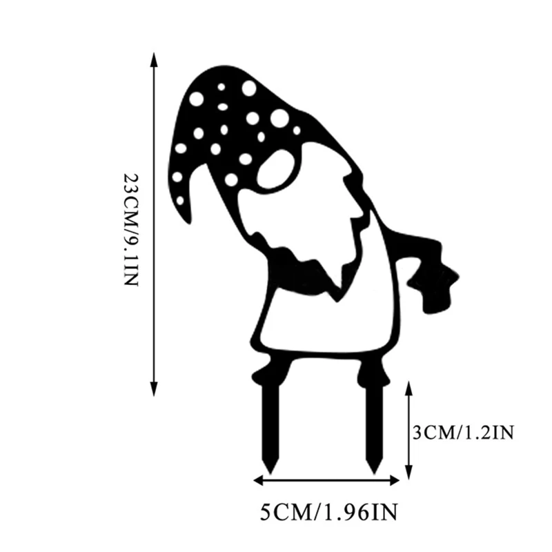 

Украшение для гномов, милая статуя гнома с отверстиями для сада, художественный карликовый декор для домашнего сада, двора, патио