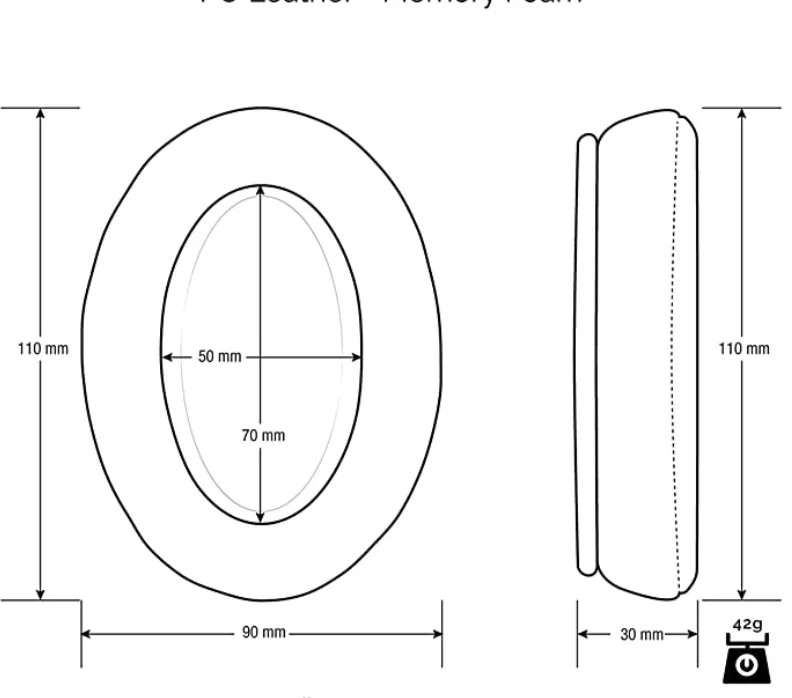 Сменные амбушюры для наушников накладки на голову гарнитуры ATH M50X M40X M30X HyperX