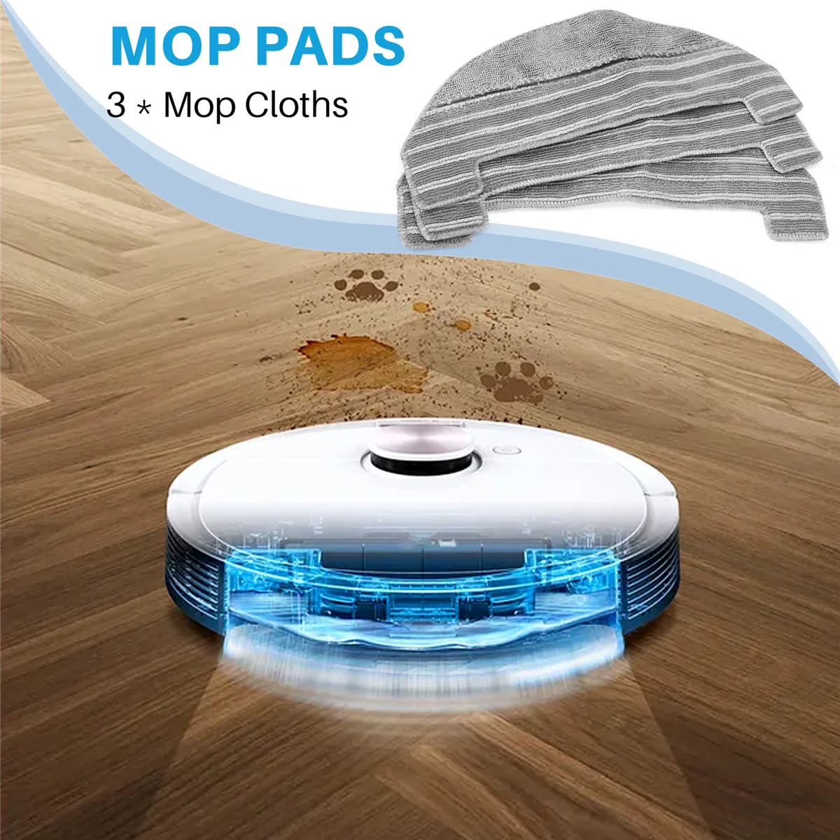 Тканевая Швабра для Proscenic M8 PRO/ Ultenic T10 робот-пылесос бытовые принадлежности уборки