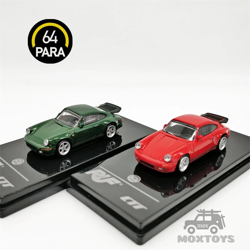 

PARA6464 1:64 1987 RUF CTR Guards Red /Irish Green LHD Diecast Model Car