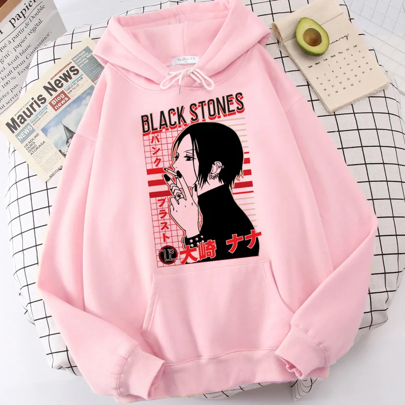 

nana anime hoodies women streetwear printed grunge Korea female hoddies clothing hip hop