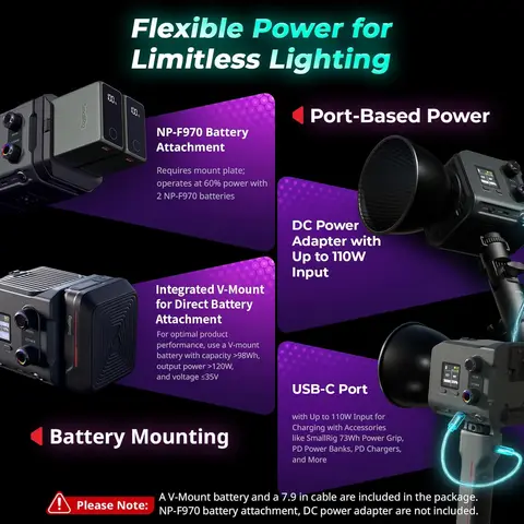 SmallRig RC 100C RGBWW LED Видеолампа