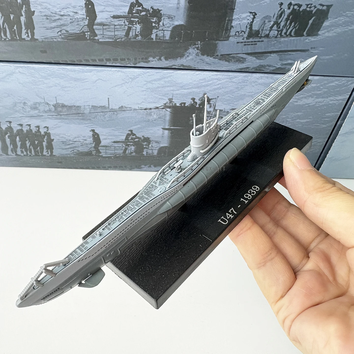Фото Масштабная модель американской подводной лодки U-Boat 1/350 U47 U552 U181, литая металлическая готовая модель военного корабля, коллекционный сувенир, подарок №1