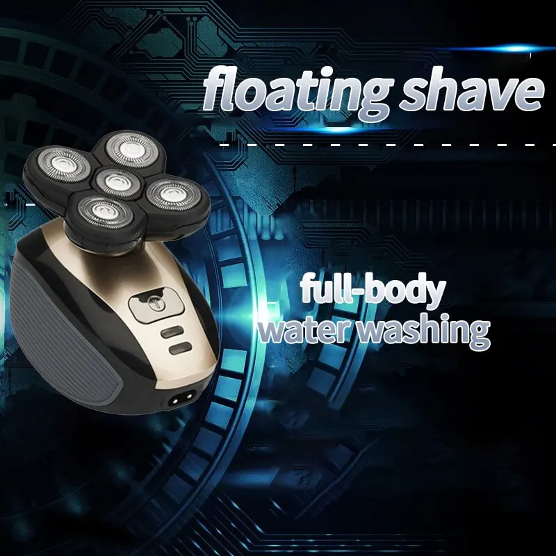 Electric 4d Floating Multi Function Shaver Hair Magic Bald Head Artifact Beard Knife