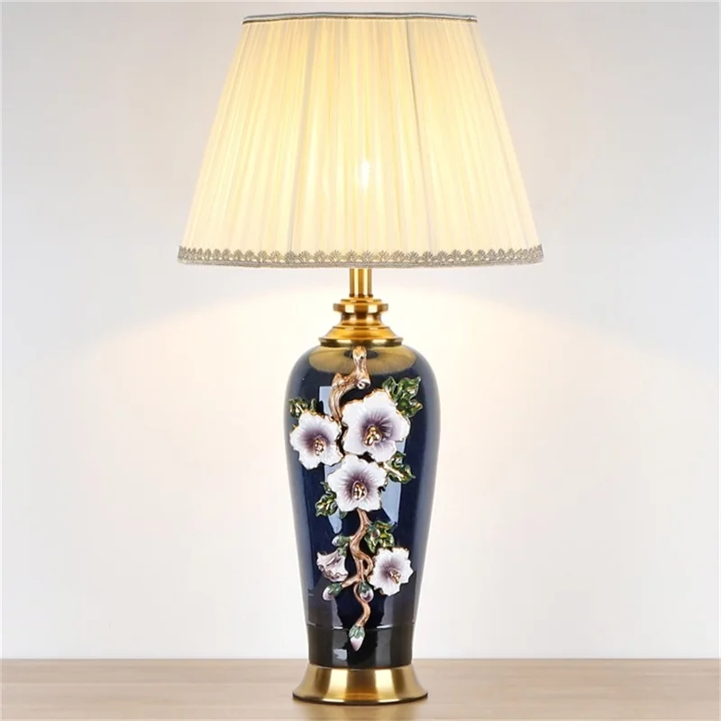 Керамические настольные лампы TINNY роскошная современная ткань для фойе гостиной
