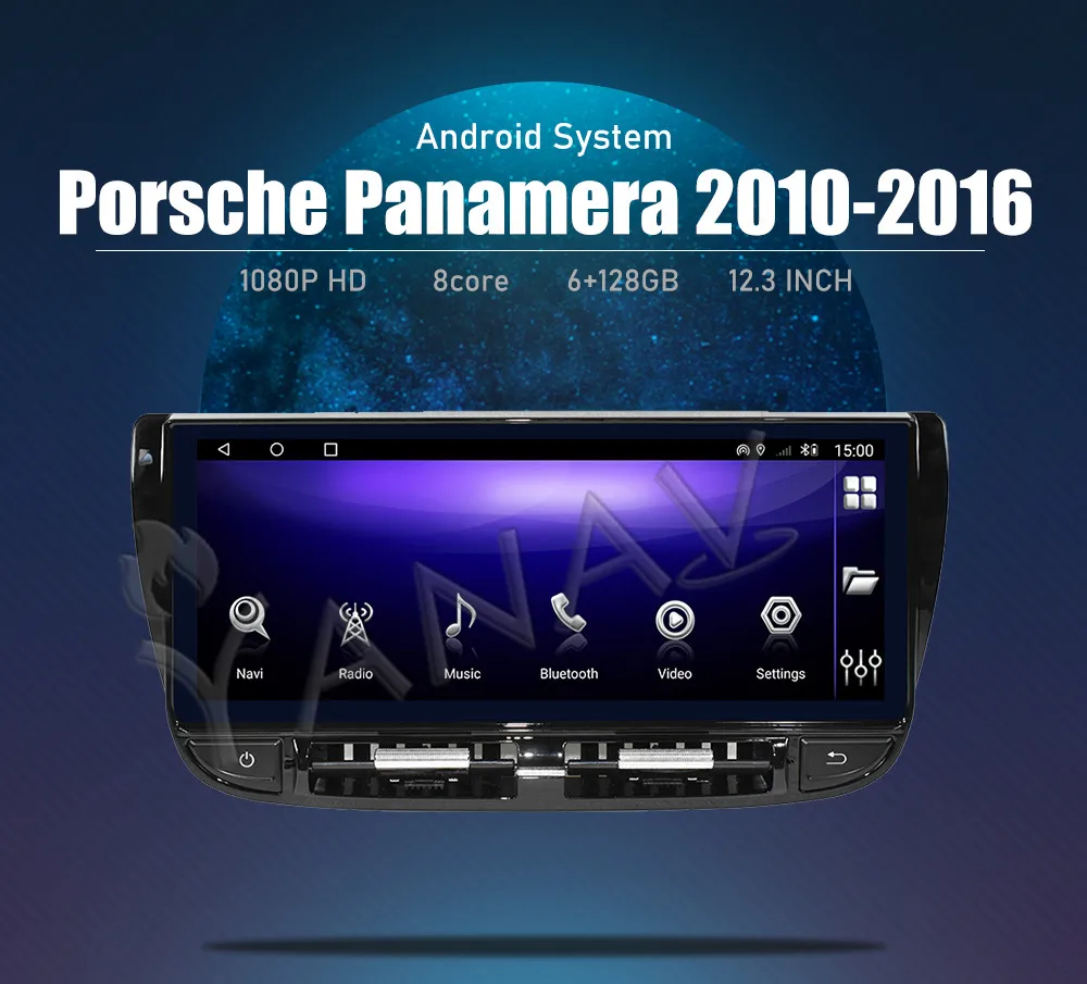 

6G+128GB Android Car Radio For Porsche Panamera 2010-2016 GPS Navigation Auto Tape Recorder Multimedia Player Head Unit Carplay