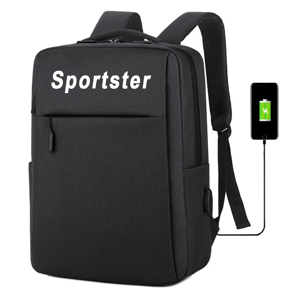 FOR Sportster New Waterproof backpack with USB charging bag Men's business travel backpack