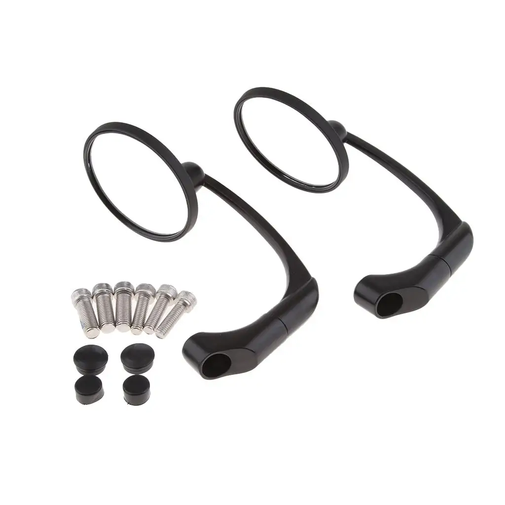 

Universal Alloy Side Rear View Race Convex Side Mirrors for Yamaha Motorcycle Scooter ATV For Suzuki Honda