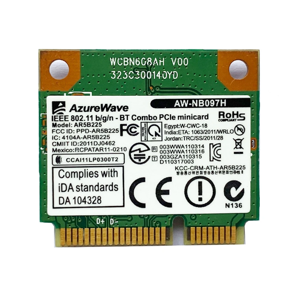 AR5B225 2 в 1 настольный компьютер беспроводная карта Bluetooth-совместимая сетевая мини