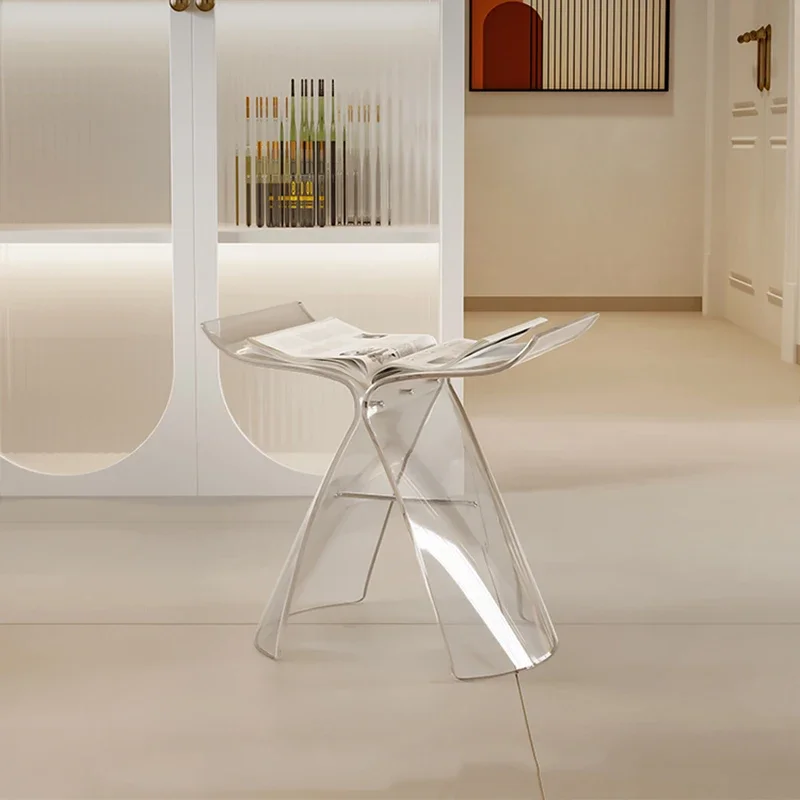 Прозрачный акриловый стул для гостиной кресло дивана спальни мобильного отдыха