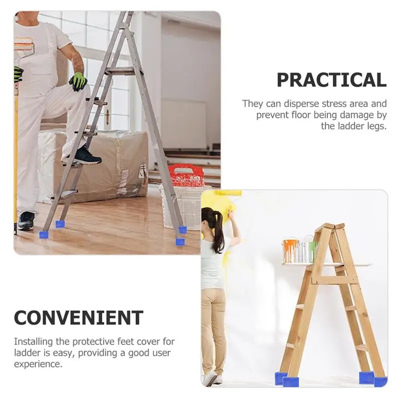 4 шт. напольный коврик ступенчатая лестница ножки нескользящий чехол бытовые