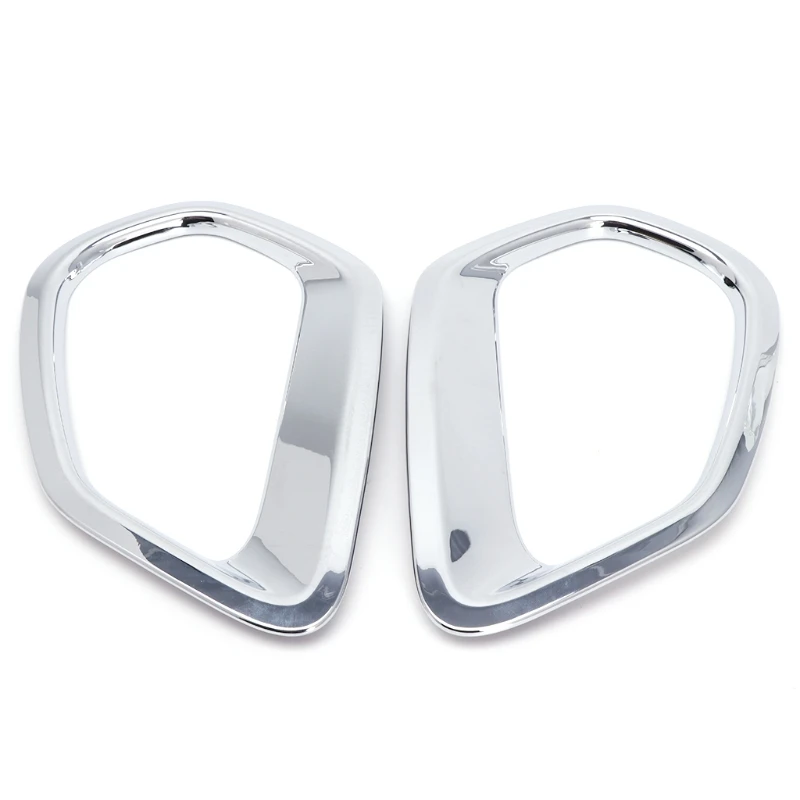 

2 Pcs Chrome Car Back Rear Fog Light Lamp Cover Trim for mitsubishi 20