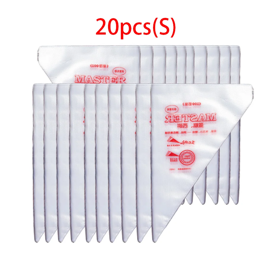 

Набор из 20 многоразмерных кондитерских мешков для украшения тортов, хлеба и десертов, инструмент для выпечки XJM