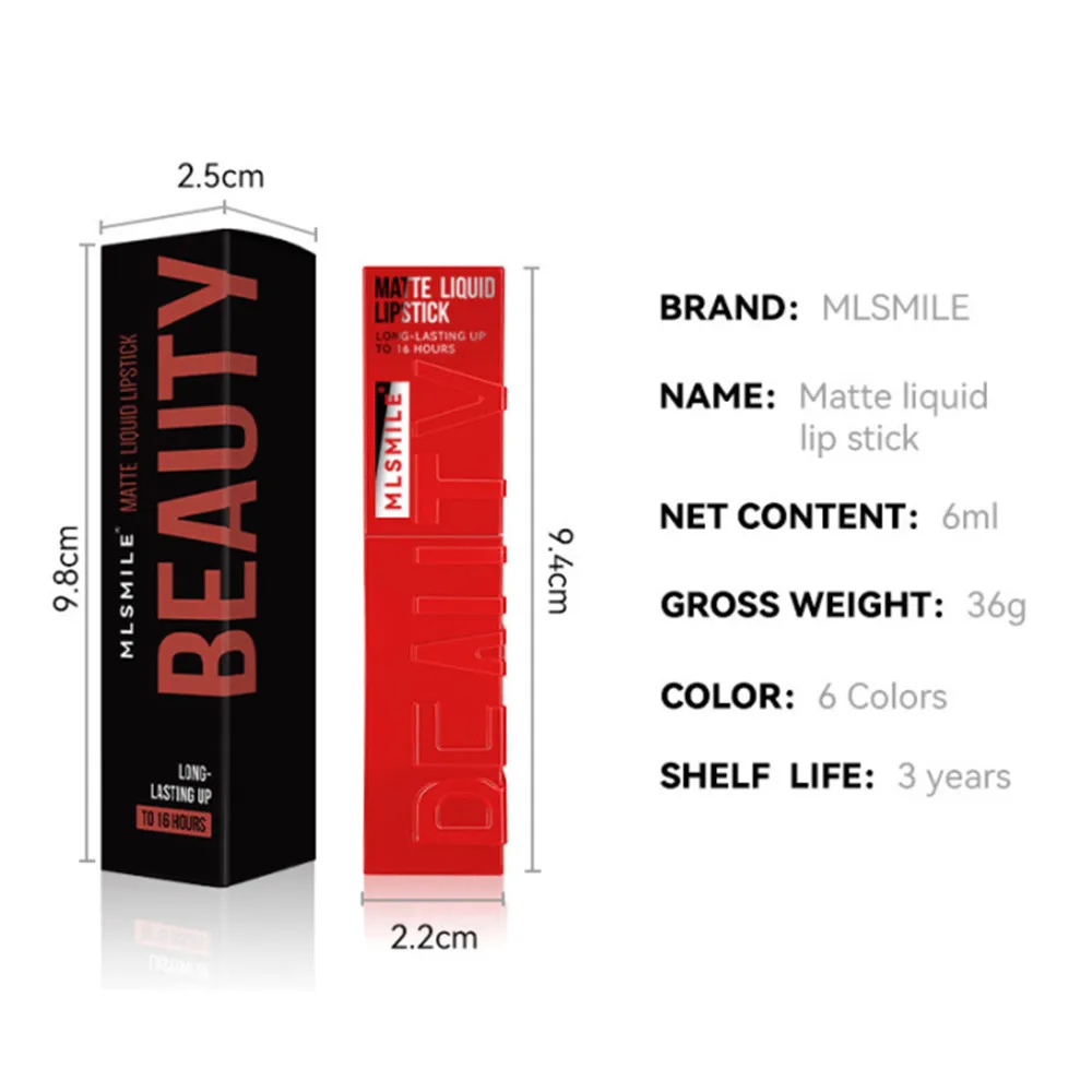 Блеск для губ водостойкий 6 цветов