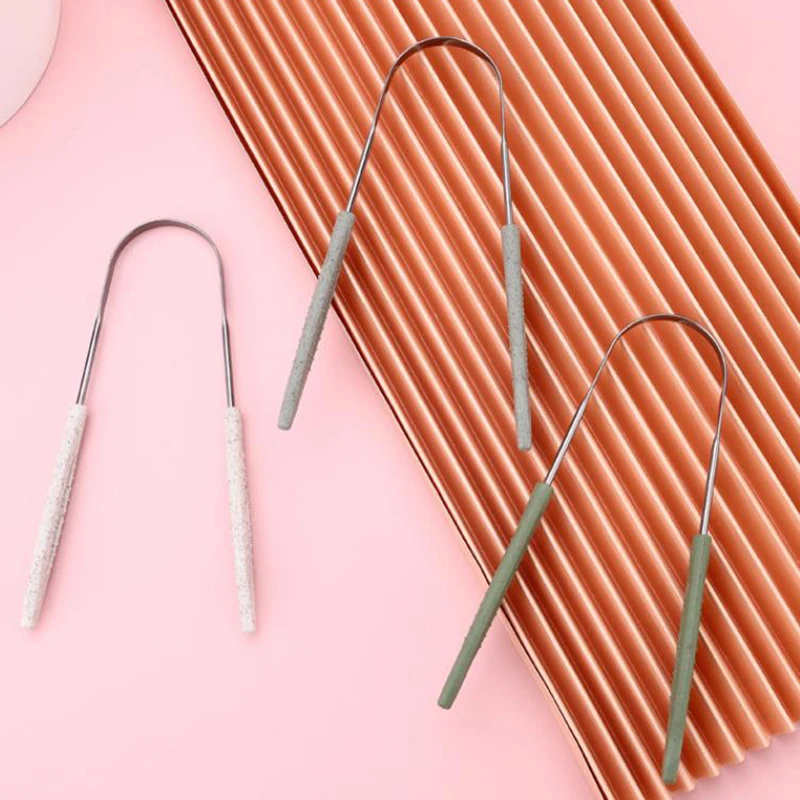 1 шт. U-образный металлический скребок для языка из нержавеющей стали