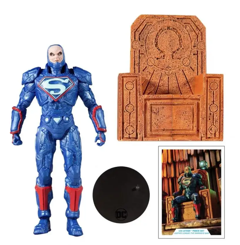 

Экшн-фигурки McFarlane Lex Luthor Blue Power Suit с прелоном, игрушки 17 см