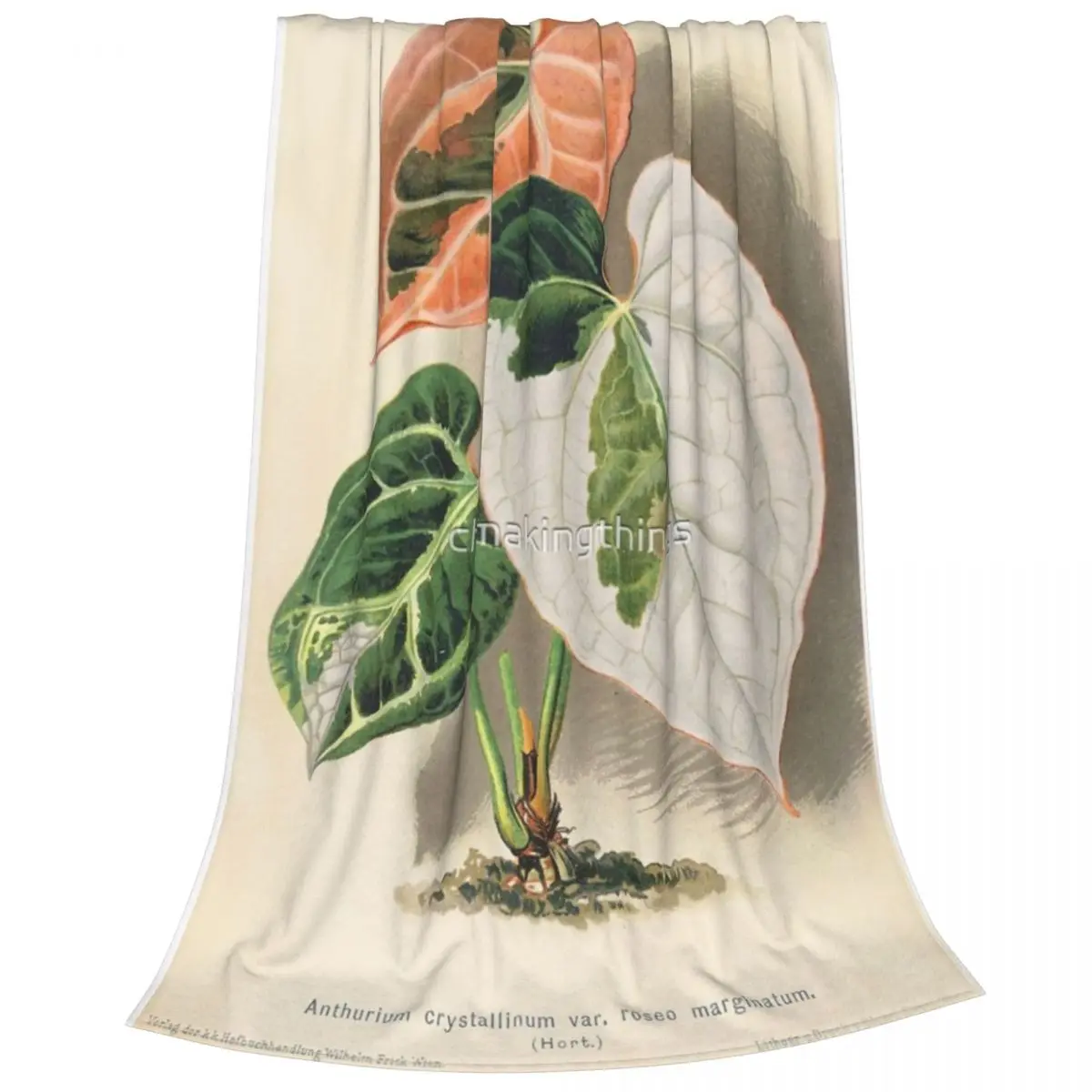 Разнообразное одеяло Anthurium Crystallinum - Wiener Illustrierte Garten-smartung покрывало на кровать