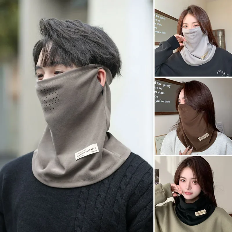 Зимний Бархатный Шарф-маска Унисекс Дышащий Ретро-стиль Теплый Чехол Для Шеи